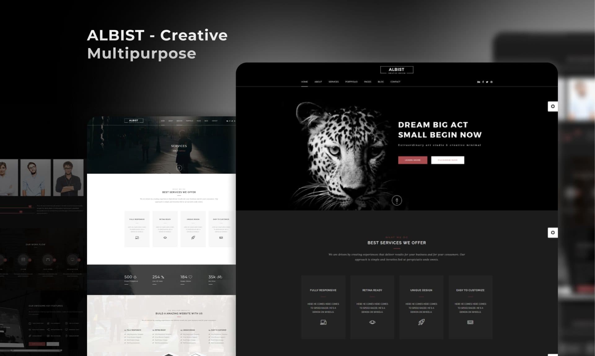ALBIST Creative Multipurpose portfolio screenshot