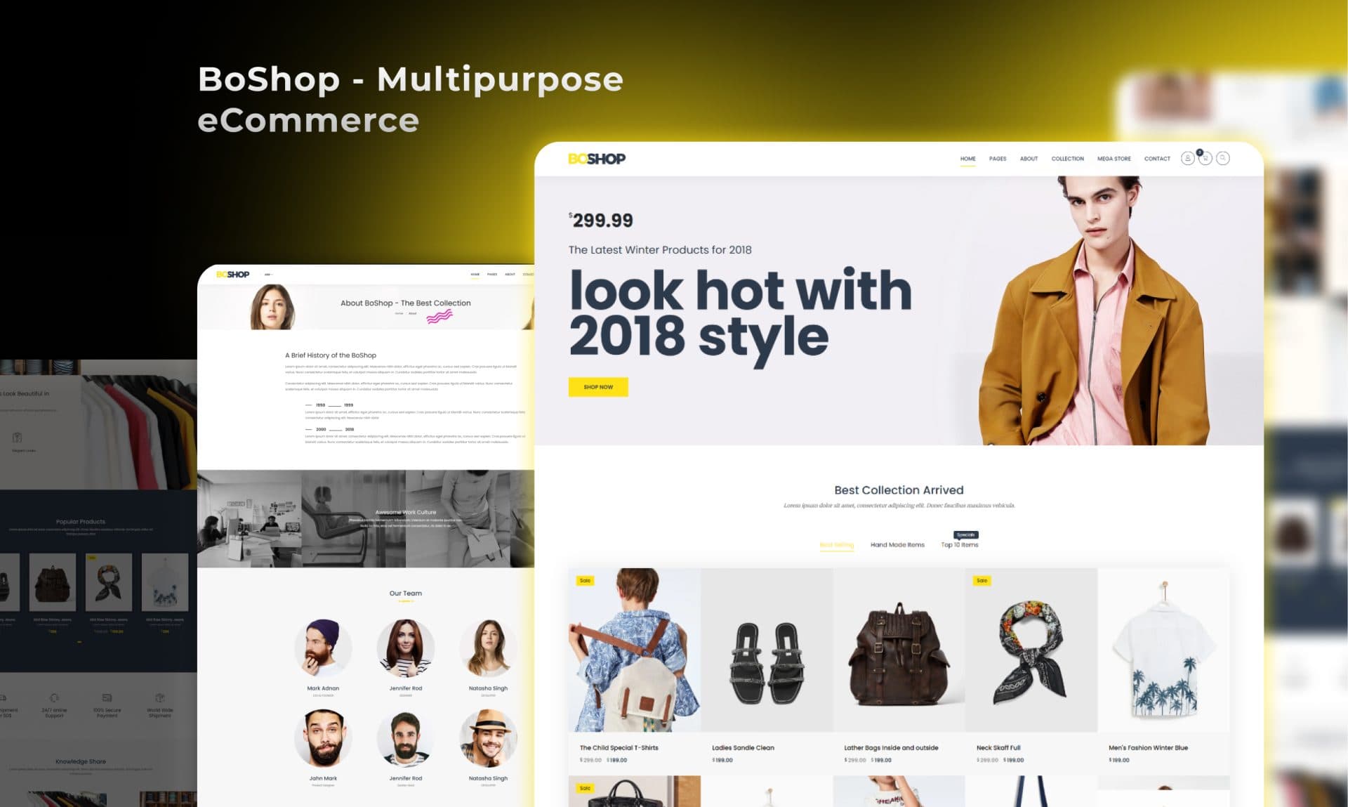 BoShop Multipurpose eCommerce portfolio screenshot