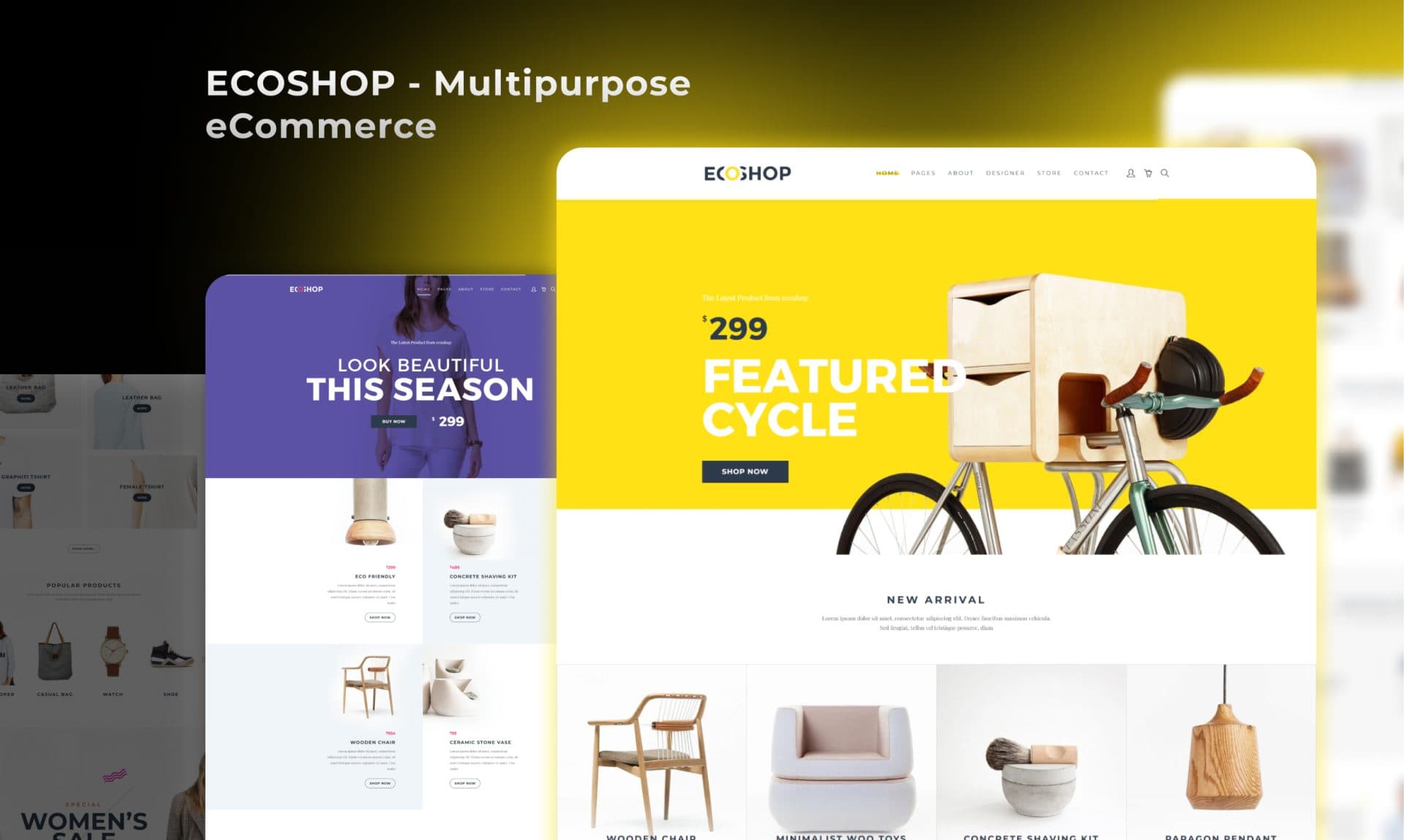 ECOSHOP Multipurpose eCommerce portfolio screenshot