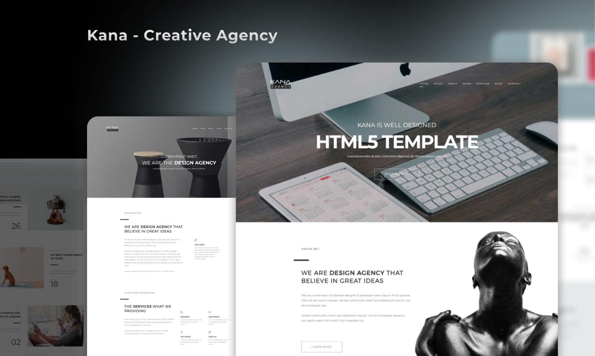 Kana Creative Agency portfolio screenshot