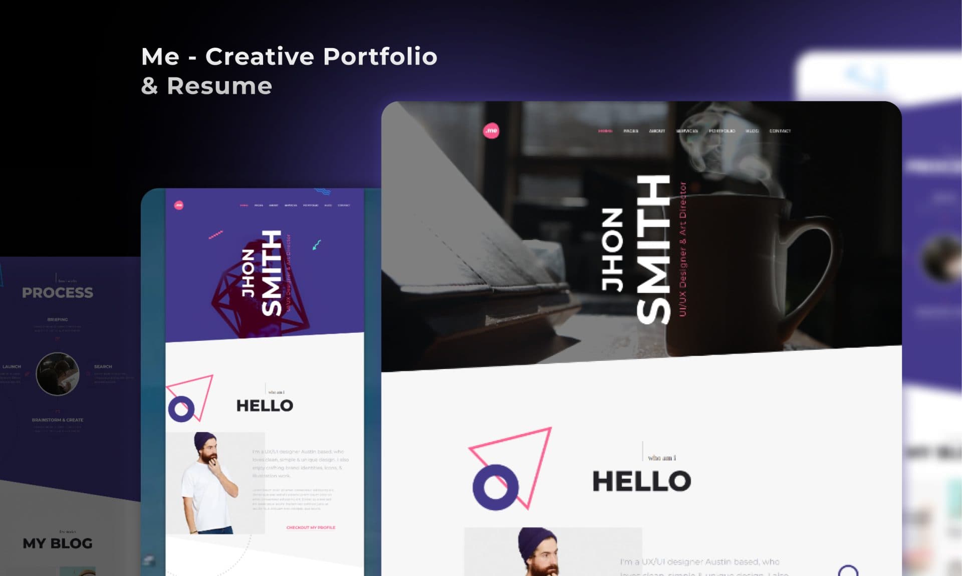 Me Creative Portfolio and Resume portfolio screenshot