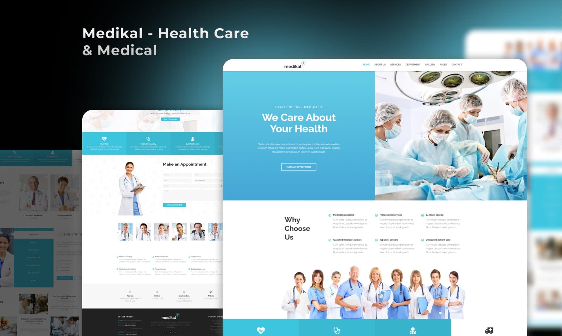 Medikal Health Care portfolio screenshot