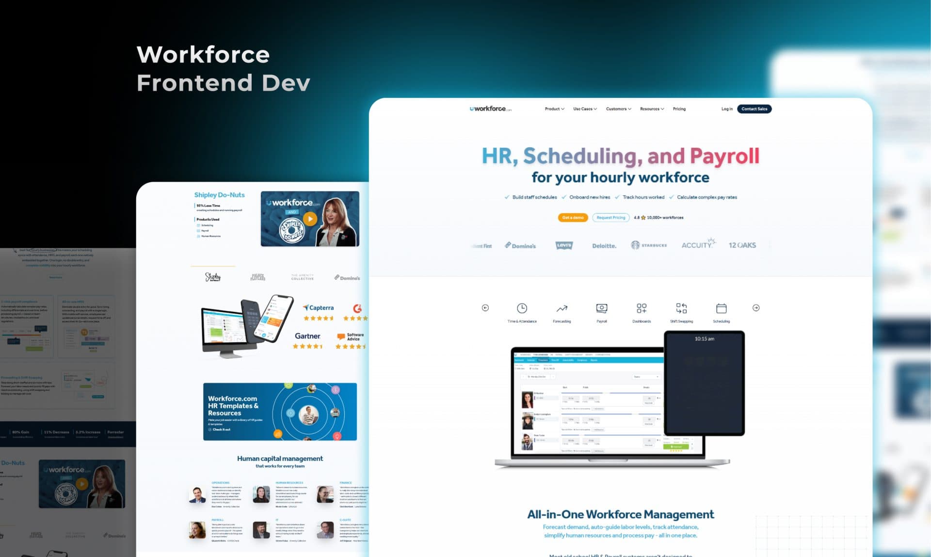 Workforce frontend development portfolio screenshot