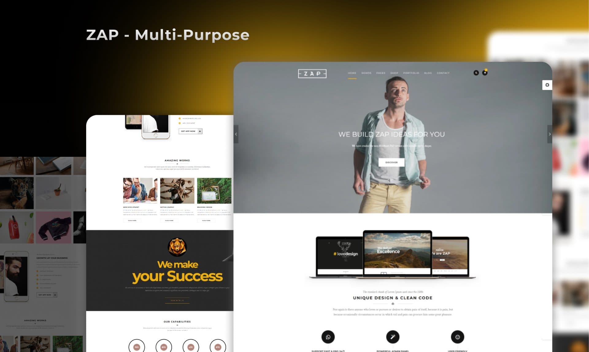 ZAP Multi-Purpose portfolio screenshot