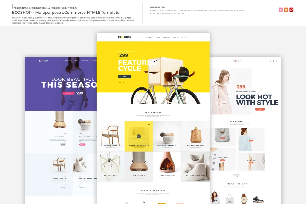 ECOSHOP – Multipurpose eCommerce HTML5 Template