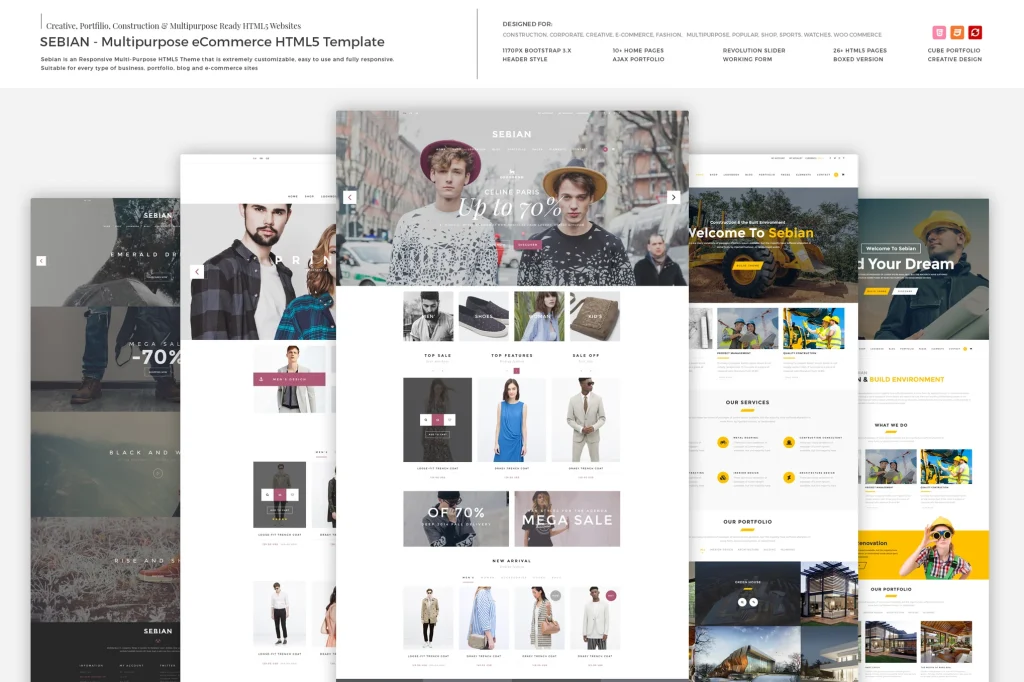 SEBIAN – Multipurpose eCommerce HTML5 Template